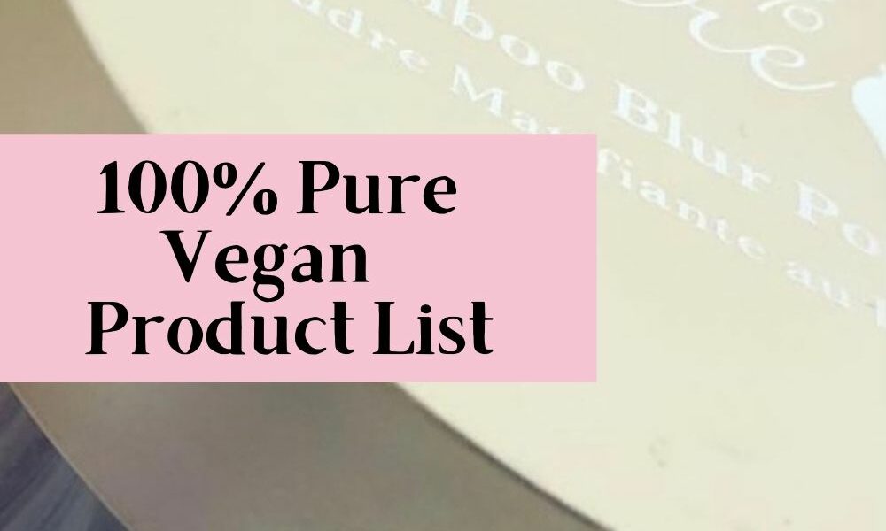 100% pure vegan