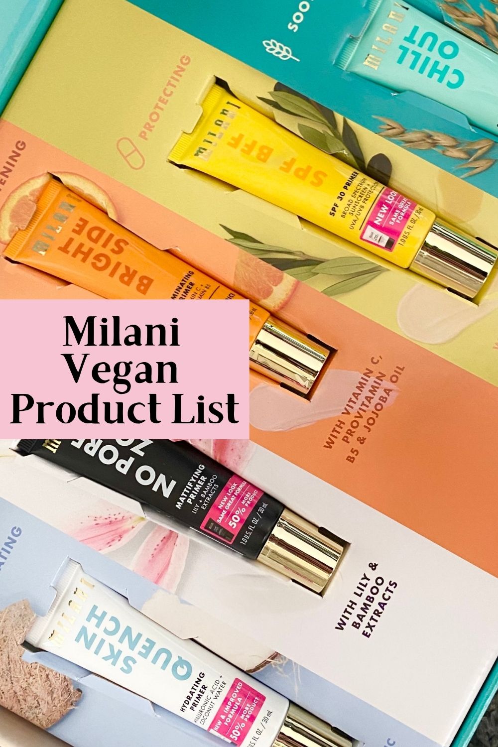 Milani Vegan Product List (Cruelty-Free)