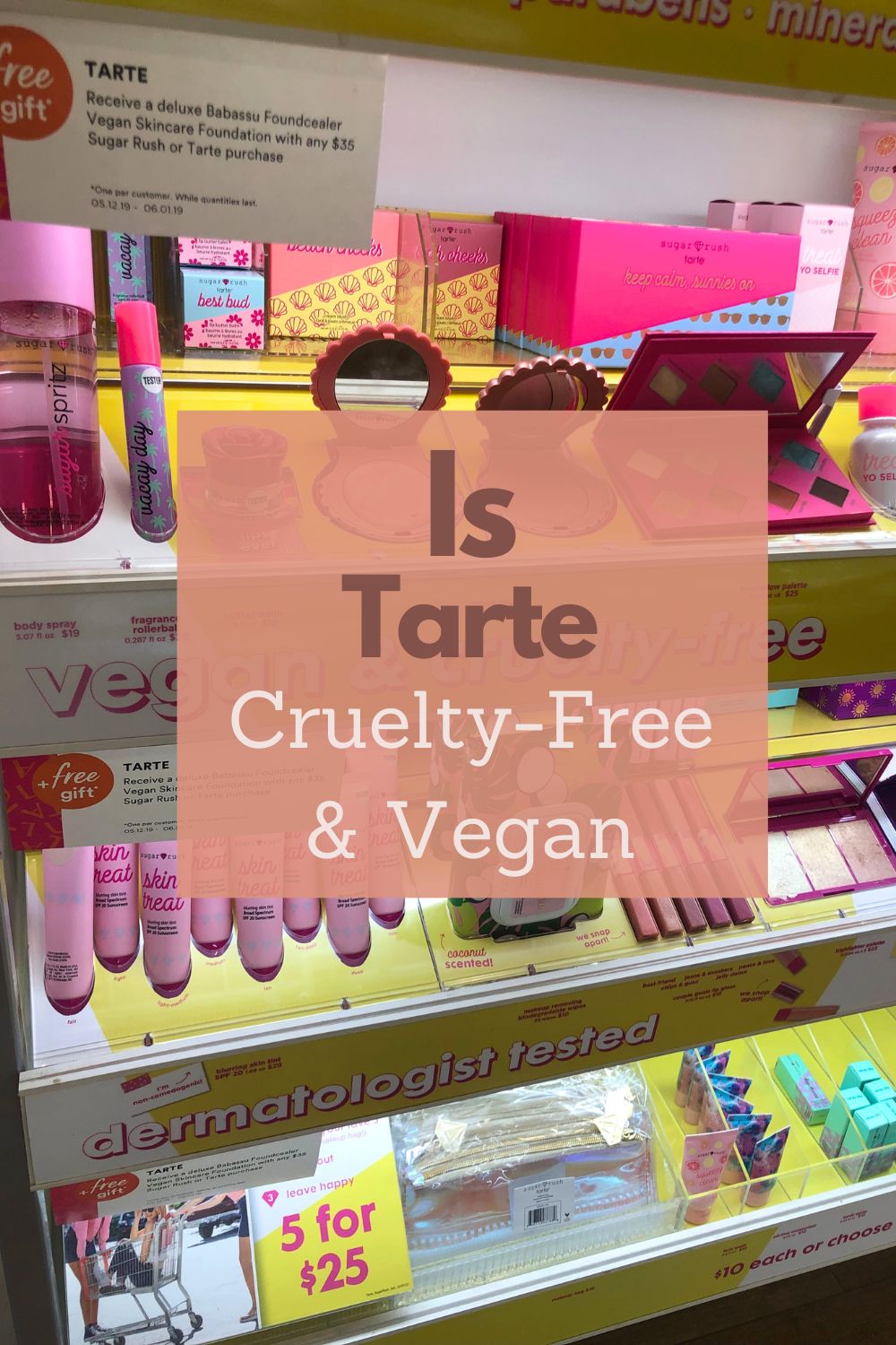 Tarte Vegan Product List (Cruelty-Free)