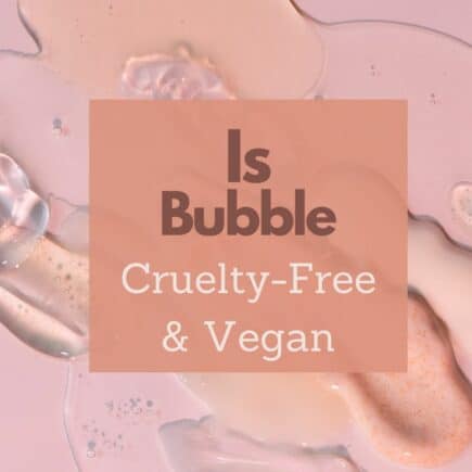 bubble skincare vegan